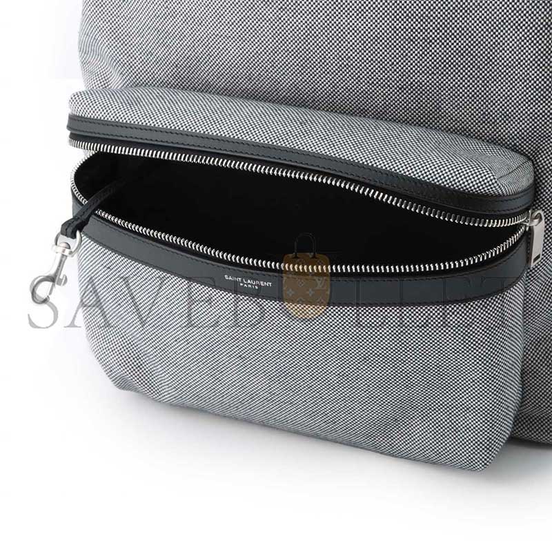 YSL GRAY CANVAS CLASSIC BACKPACK 326865 (38*30*17cm)